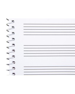 Bloc musica liderpapel pentagrama 3mm cuarto 20 hojas 100g/m2