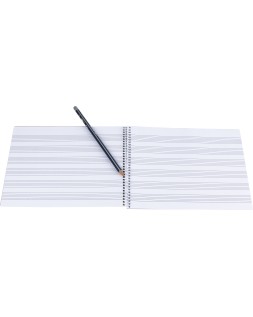 Bloc musica liderpapel para guitarra hexagrama 3 mm cuarto 20 hojas 100g/m2