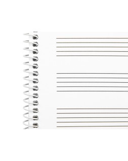 Bloc musica liderpapel pentagrama 3mm folio 20 hojas 100g/m2