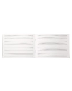 Bloc musica liderpapel pentagrama 5mm cuarto 20 hojas 100g/m2 grapado