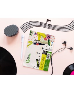 Bloc musica liderpapel pentagrama 5mm cuarto 20 hojas 100g/m2 grapado