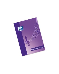 Bloc musica y canto oxford pentagrama interlineado 2 mm + cuadricula 5 mm din a4 24 hojas 90g/m2