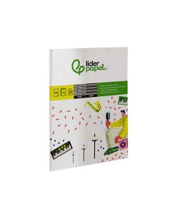 Bloc musica y canto liderpapel pentagrama interlineado 2 mm cuadricula 5mm din a4 24 hojas 100g/m2