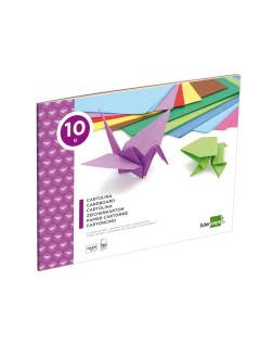 Bloc trabajos manuales liderpapel cartulina 240x315mm 10 hojas colores surtidos