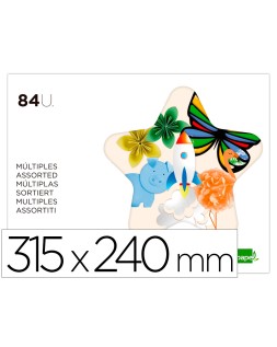 Bloc trabajos manuales liderpapel multiple 240x315mm 84 hojas colores surtidos