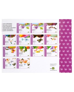 Bloc trabajos manuales liderpapel celofan 240x315mm 10 hojas colores surtidos