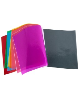 Bloc trabajos manuales liderpapel celofan 240x315mm 10 hojas colores surtidos
