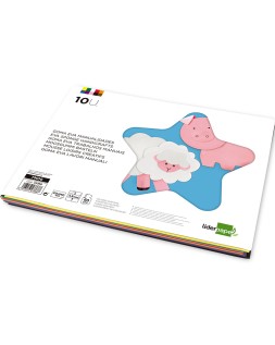 Bloc trabajos manuales liderpapel goma eva 240x315mm 10 hojas colores surtidos