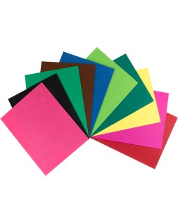 Bloc trabajos manuales liderpapel fieltro 240x315mm 10 hojas colores surtidos