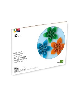 Bloc trabajos manuales liderpapel cartulina 297x420mm 10 hojas colores surtidos