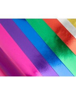 Bloc trabajos manuales liderpapel papel metalizado 240x315mm 10 hojas colores surtidos