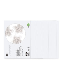 Bloc trabajos manuales liderpapel cartulina 240x315mm 10 hojas color blanco