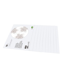 Bloc trabajos manuales liderpapel cartulina 240x315mm 10 hojas color blanco