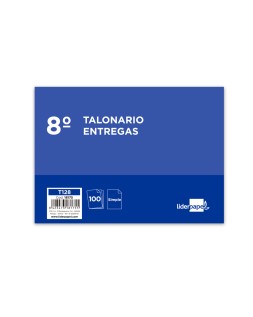 Talonario liderpapel entregas 8º original t128 apaisado