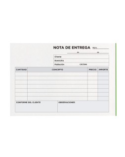 Talonario liderpapel entregas 8º original y copia t228 apaisado
