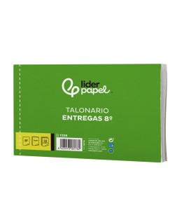 Talonario liderpapel entregas 8º original y copia t228 apaisado
