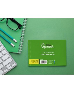 Talonario liderpapel entregas 8º original y copia t228 apaisado