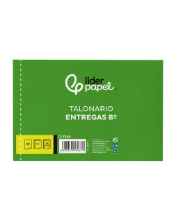 Talonario liderpapel entregas 8º original y 2 copias t328 apaisado