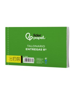 Talonario liderpapel entregas 8º original y 2 copias t328 apaisado
