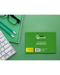 Talonario liderpapel entregas 8º original y 2 copias t328 apaisado