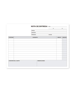Talonario liderpapel entregas cuarto original t129 apaisado