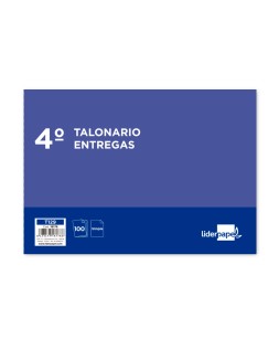 Talonario liderpapel entregas cuarto original t129 apaisado