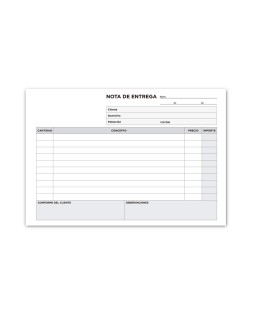 Talonario liderpapel entregas cuarto original y copia t229 apaisado