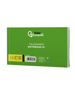 Talonario liderpapel entregas cuarto original y 2 copias t329 apaisado
