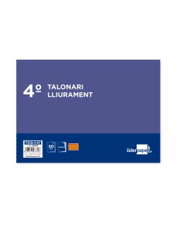 Talonario liderpapel entregas cuarto original y 2 copias t329 apaisado texto en catalan