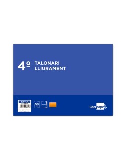 Talonario liderpapel entregas cuarto original y copia t229 apaisado texto en catalan