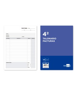Talonario liderpapel facturas cuarto -con iva- 116
