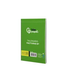 Talonario liderpapel facturas 8º original t100 con i.V.A