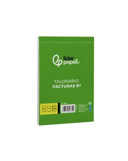 Talonario liderpapel facturas 8º original t100 con i.V.A