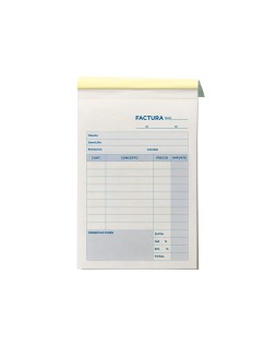 Talonario liderpapel facturas 8º original t100 con i.V.A