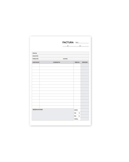 Talonario liderpapel facturas cuarto original y copia t216 con i.V.A