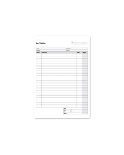 Talonario liderpapel facturas folio original y copia t223 con i.V.A. Texto en catalan