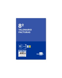 Talonario liderpapel facturas 8º original y copia t200 con i.G.I.C