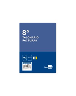 Talonario liderpapel facturas 8º original t100 con i.G.I.C