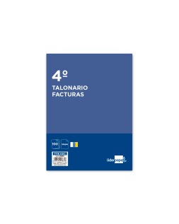 Talonario liderpapel facturas cuarto original t116 con i.G.I.C