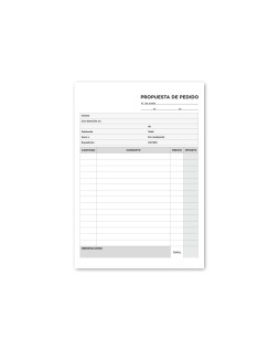Talonario liderpapel pedidos cuarto original y copia t222