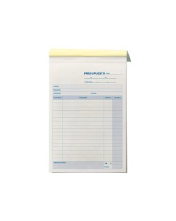 Talonario liderpapel presupuesto cuarto original y copia t230