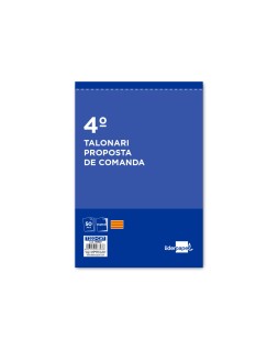 Talonario liderpapel pedidos cuarto original y copia t222 texto en catalan