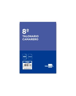 Talonario liderpapel camarero octavo sin iva 102