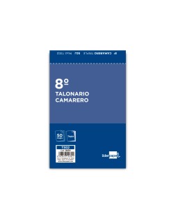 Talonario liderpapel camarero 8º original y 2 copias t302