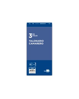 Talonario liderpapel camarero 3/fº original y copia t214