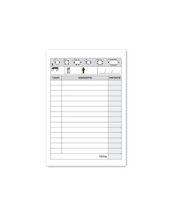 Talonario liderpapel camarero 8º original y copia t280