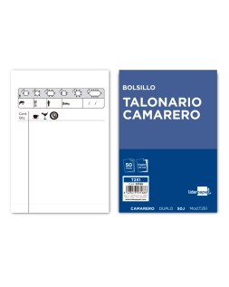 Talonario liderpapel camarero bolsillo original y copia t251 zig zag