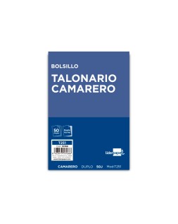 Talonario liderpapel camarero bolsillo original y copia t251 zig zag