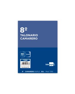 Talonario liderpapel camarero octavo original y copia t252 zig zag