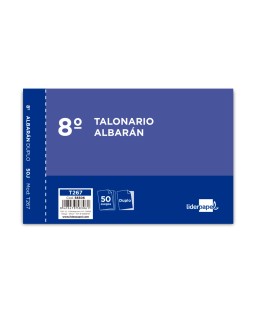 Talonario liderpapel albaran octavo duplicado apaisado